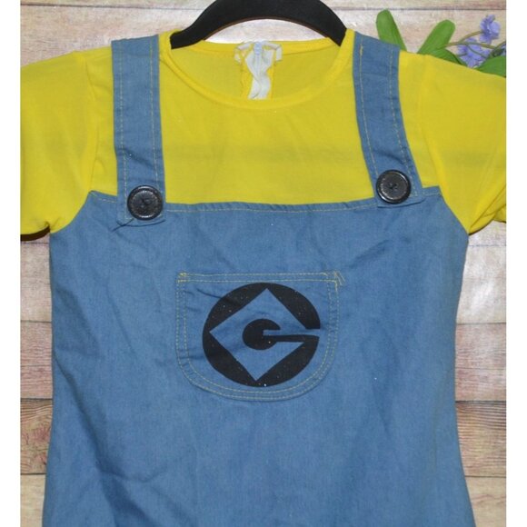 Rubies Despicable Me 2 Girls 1 Piece Minion Dress Costume Size M Blue Halloween - Picture 2 of 9